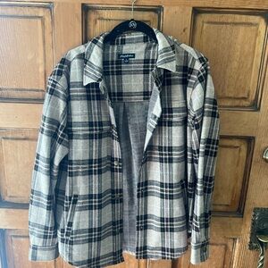 woman's Plaid Jacket - Black and Gray
